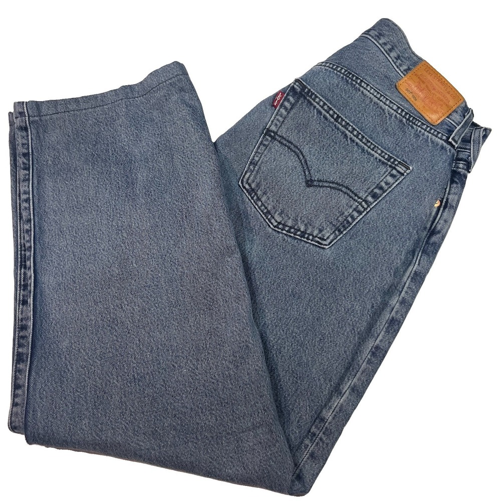 Levi's Premium 501 90s Women's Straight Jeans Medium Dark Wash 31x27 EUC Read